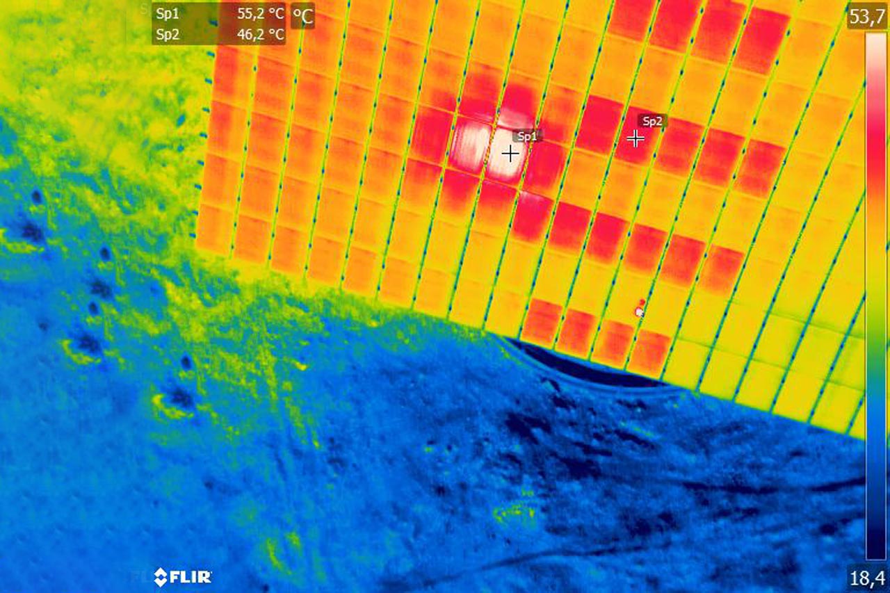 Imagen de Cámara Termográfica y Cámara térmica en Drones 02 utilizada en los servicios profesionales de SG Solutions.