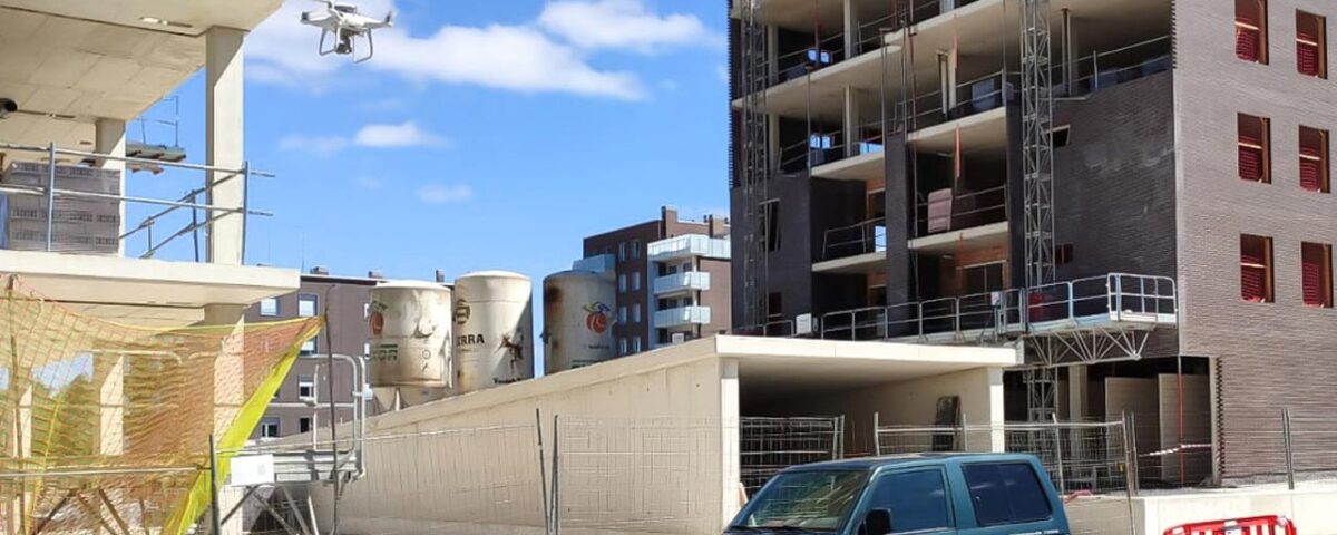 Imagen de Drones Seguimiento de Obras e infraestructuras utilizada en los servicios profesionales de SG Solutions.