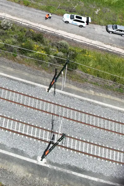 Imagen de Inspección Fotogrametría Tendido Electrico Catenaria utilizada en los servicios profesionales de SG Solutions.