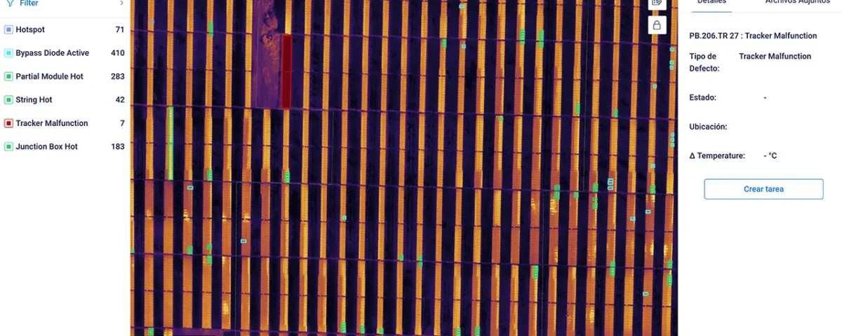 Imagen de SG drones Análisis Termografico Placas Fotovoltaicas 02 utilizada en los servicios profesionales de SG Solutions.