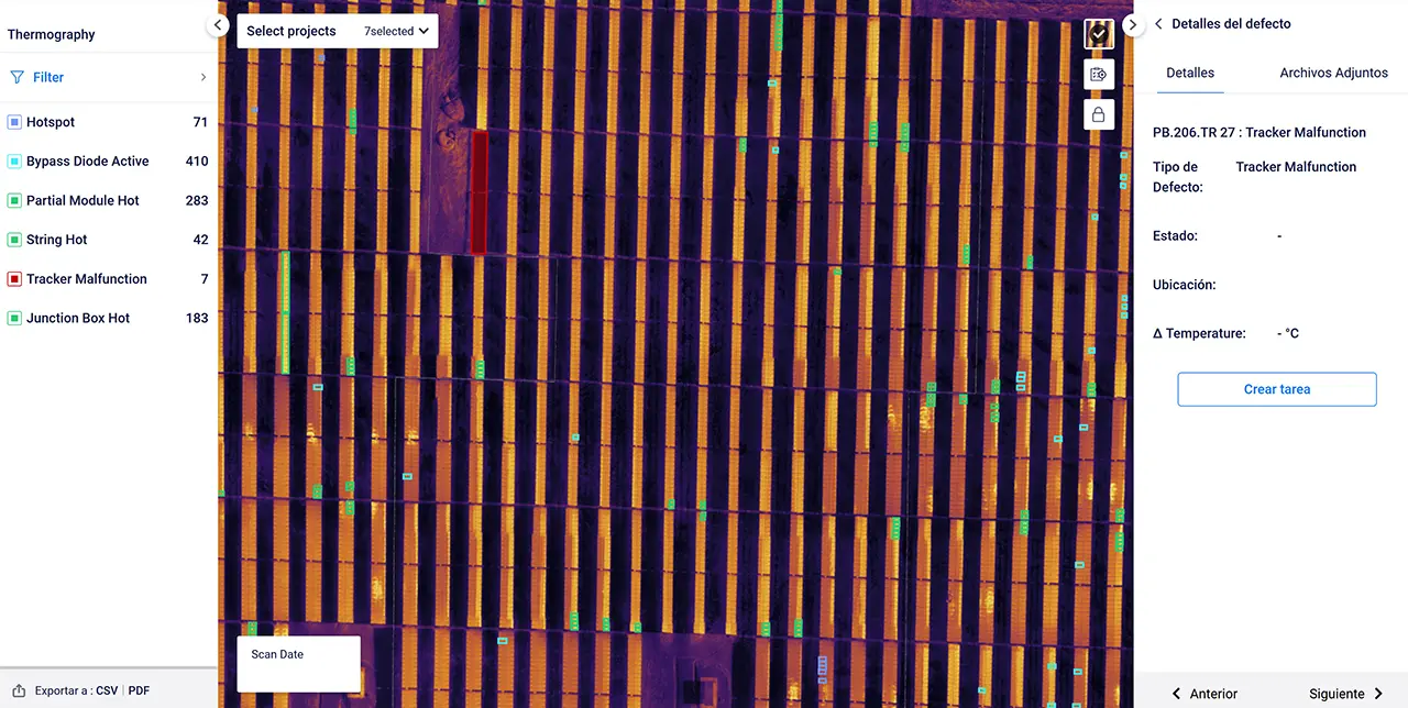 Imagen de SG drones Análisis Termografico Placas Fotovoltaicas 02 utilizada en los servicios profesionales de SG Solutions.