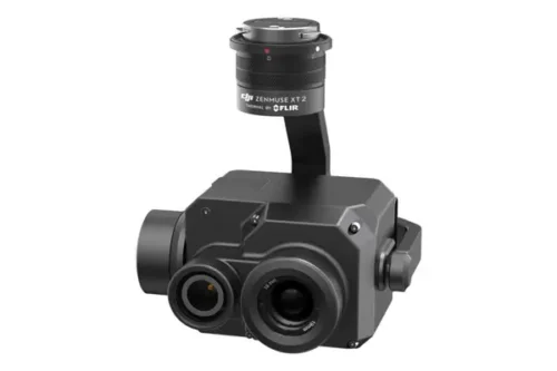 Imagen de Equipo cámara zenmuse dji xt2 termografía doble sensor utilizada en los servicios profesionales de SG Solutions.