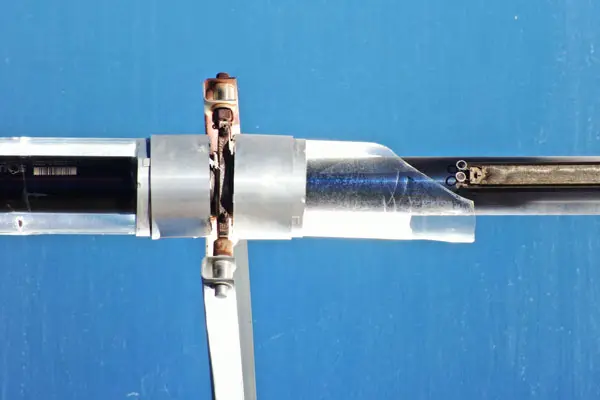 Imagen de Inspección zoom dron rotura cubierta hce termosolar utilizada en los servicios profesionales de SG Solutions.